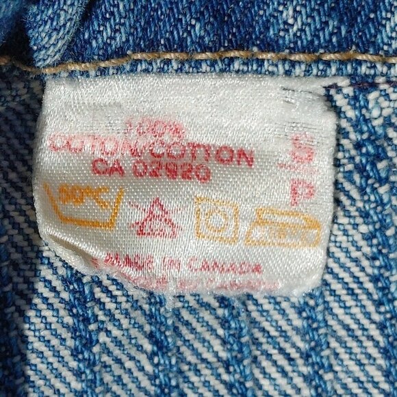 VINTAGE RAINBOW Jeanswear Denim Sleeveless Vest Women's Size Small - Picture 6 of 6